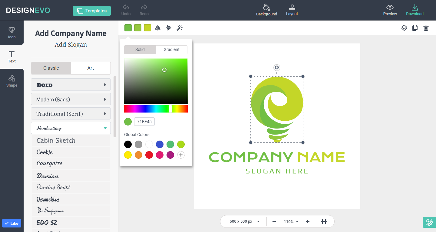 DesignEvo Logo Maker
