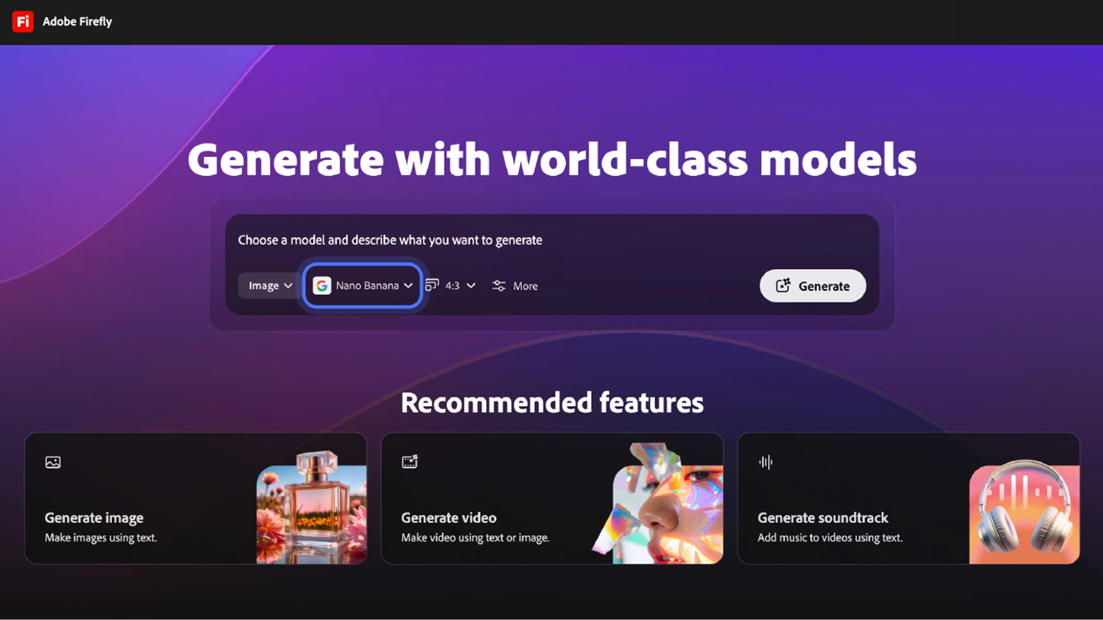 Adobe Firefly best AI design tool