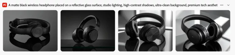 Matte black headphones