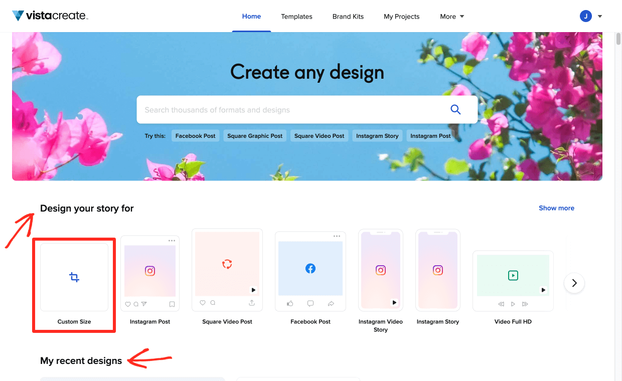 Create any design with VistaCreate