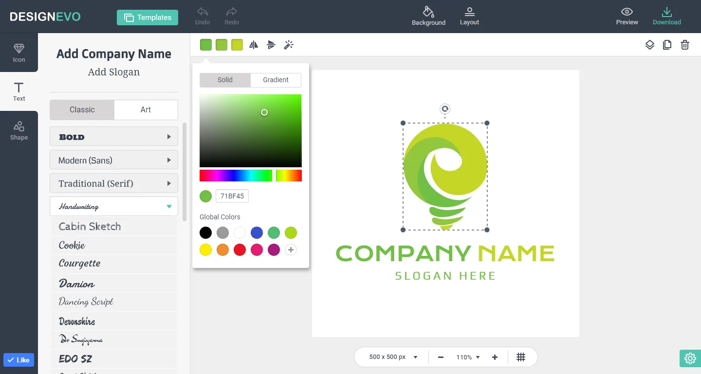DesignEvo Logo Maker