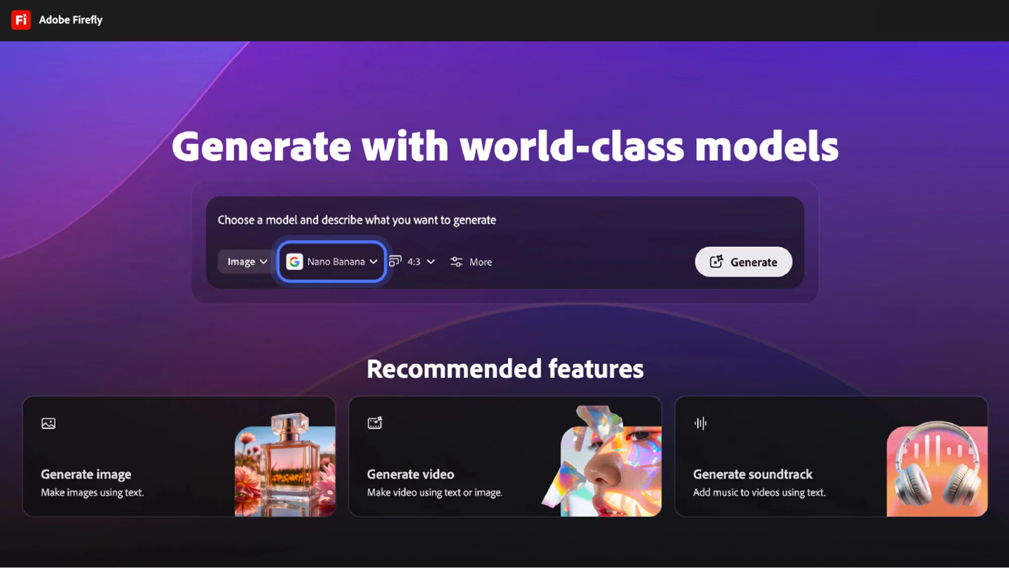 Adobe Firefly best AI design tool
