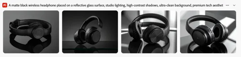 Matte black headphones
